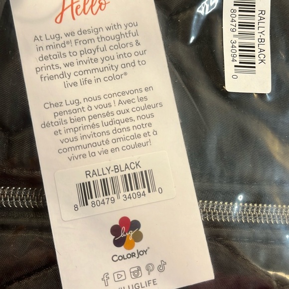 NWT Lug Rally Tote Bag - Black - Picture 3 of 4